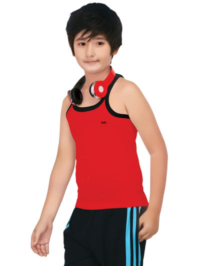 Euro Micra Gym Junior Vest Assorted Colour Pack Of 1