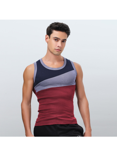 Euro Men’s Micra Fancy Gym Vest | Super Combed Cotton | Sweat Absorbent & Moisture Wicking | All-Day Comfort 